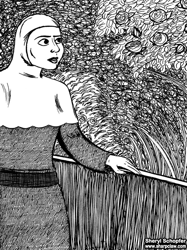 Miscellaneous Art: Woman in A Garden