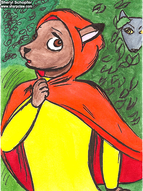Sharpclaw Art: Little Red Riding Hood ACEO