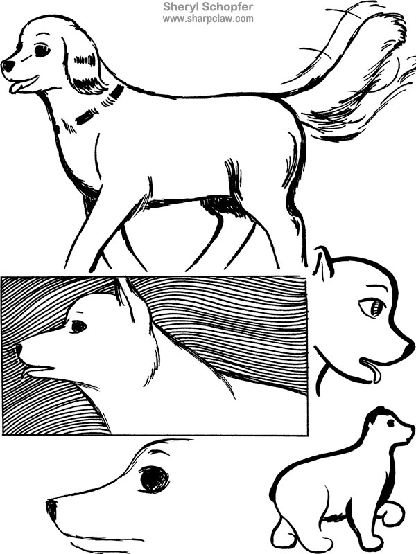 Miscellaneous Art: Dog Sketches