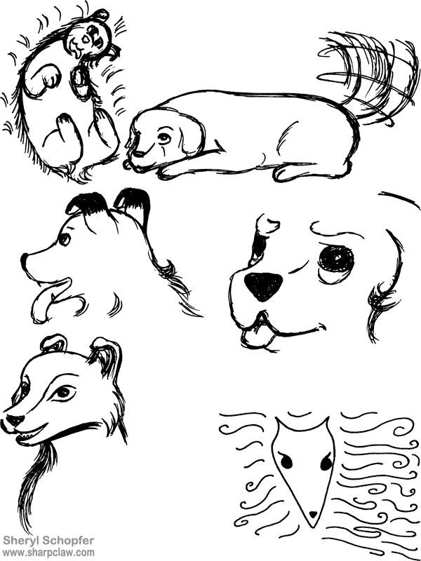 Miscellaneous Art: Dog Doodles