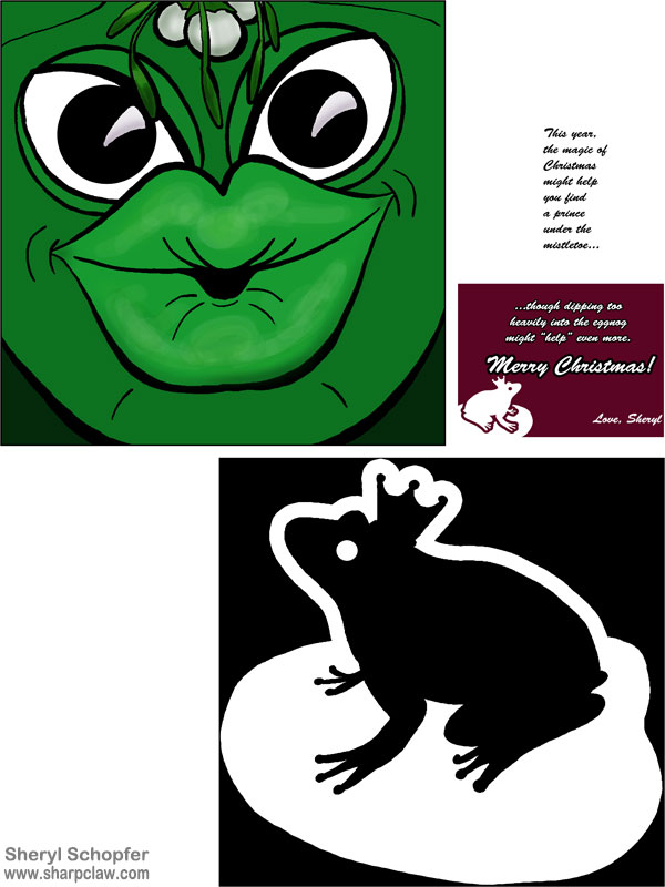 Miscellaneous Art: Frog Prince Christmas