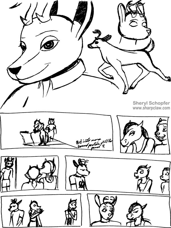 Deer Me Art: Comic Sketches