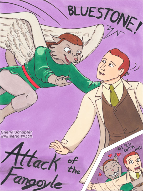 Fan Art: Attack of The Fangoyle Fan Art: Attack of The Fangoyle