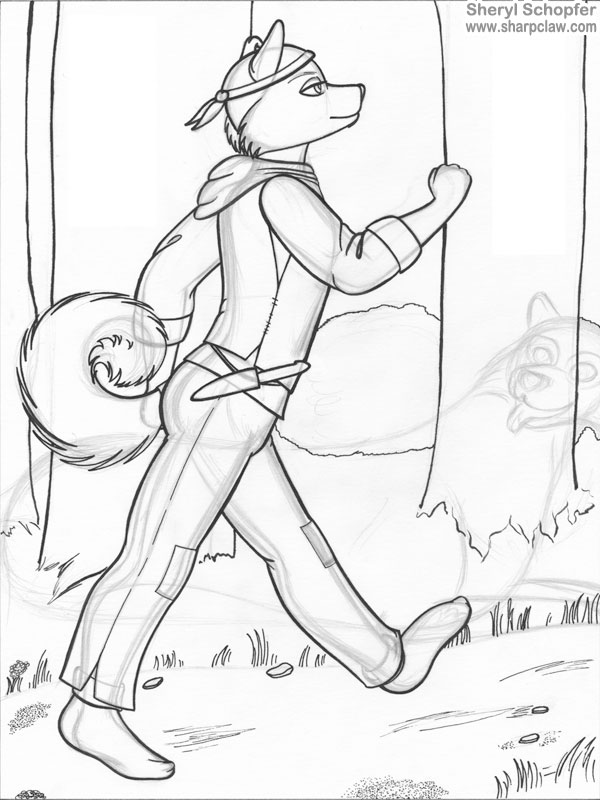 Sharpclaw Art: Jaunty Jack - Pencil