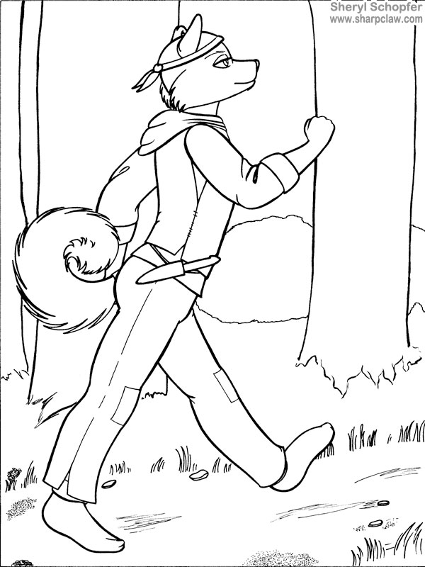 Sharpclaw Art: Jaunty Jack - Lineart