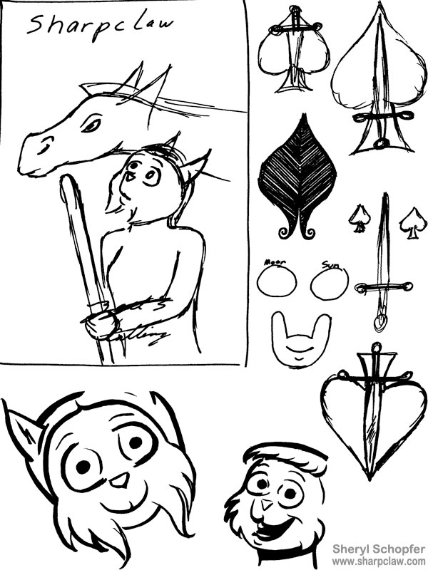 Sharpclaw Art: Doodles