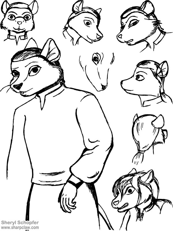 Sharpclaw Art: Loden Sketches