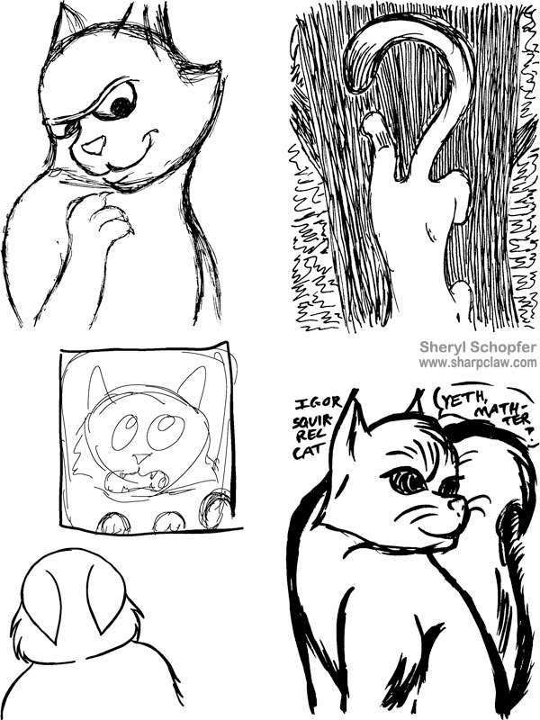 Miscellaneous Art: Cat Sketches