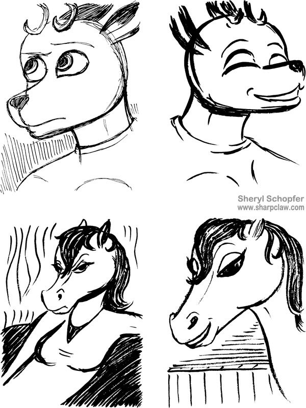 Deer Me Art: Ink Sketches