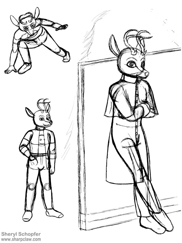 Deer Me Art: Thomas Sketches