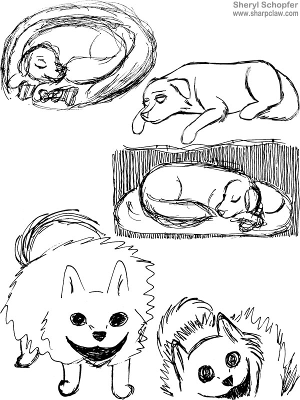 Miscellaneous Art: Dog Sketches