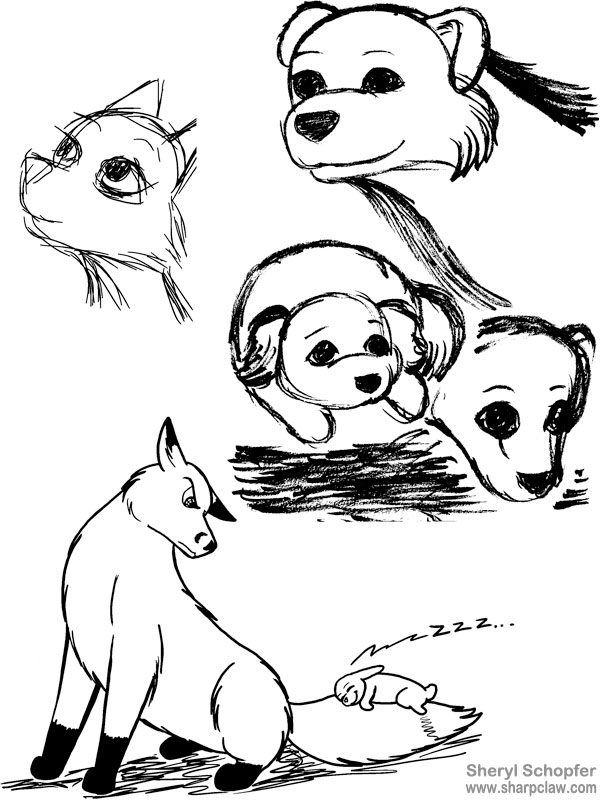 Miscellaneous Art: Animal Sketches