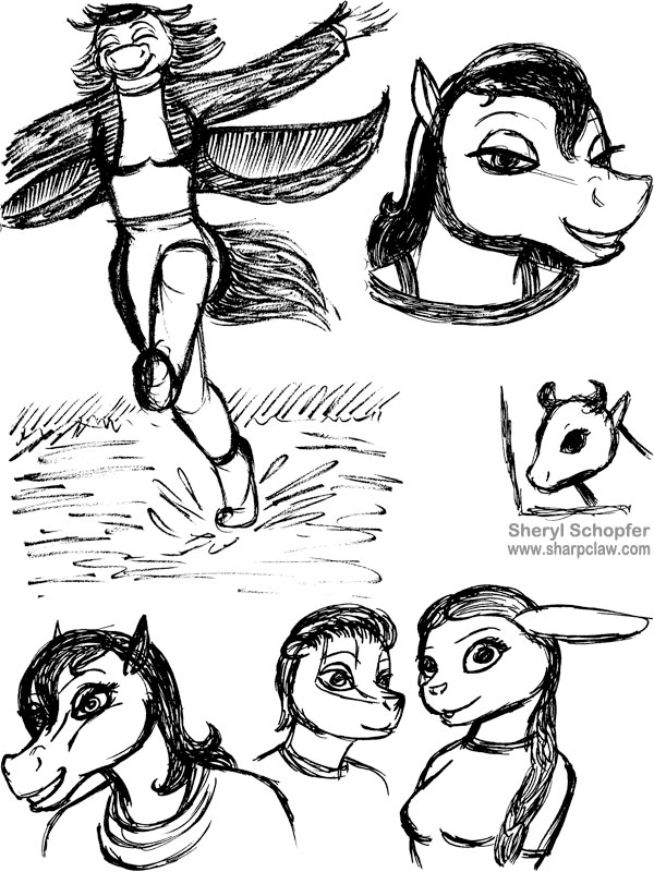 Deer Me Art: Character Sketches