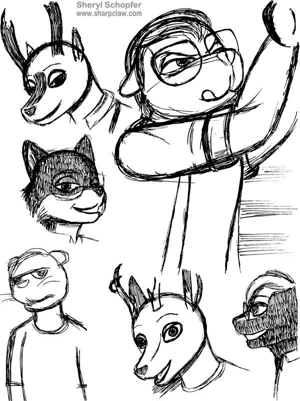Deer Me Art: Men Sketches