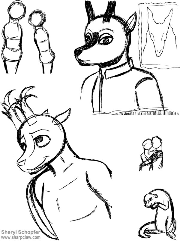 Deer Me Art: Aaron Sketches