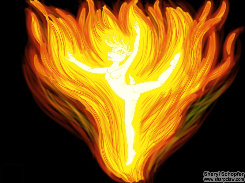 Deer Me Art: Fire Viana