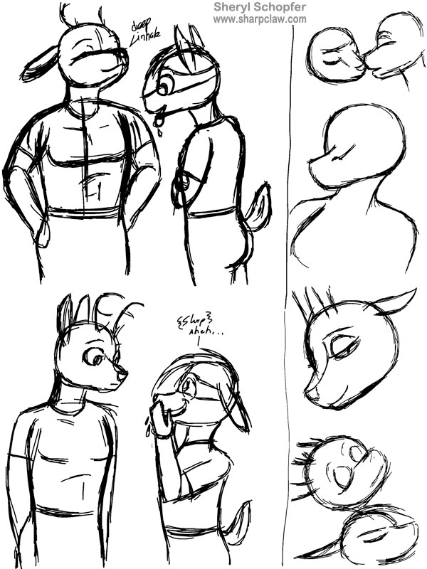 Deer Me Art: Thomas And Viana Sketches