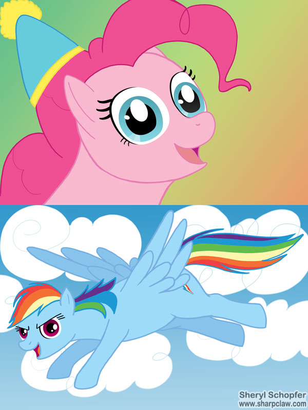 Fan Art: My Little Pony: Pinkie Pie And Rainbow Dash