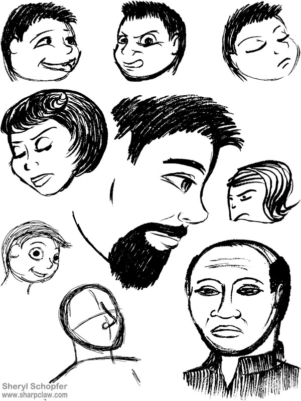 Miscellaneous Art: Human Faces