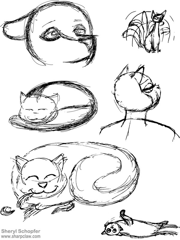 Miscellaneous Art: Cat Sketches