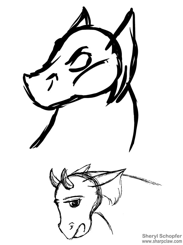 Miscellaneous Art: Dragon Sketches