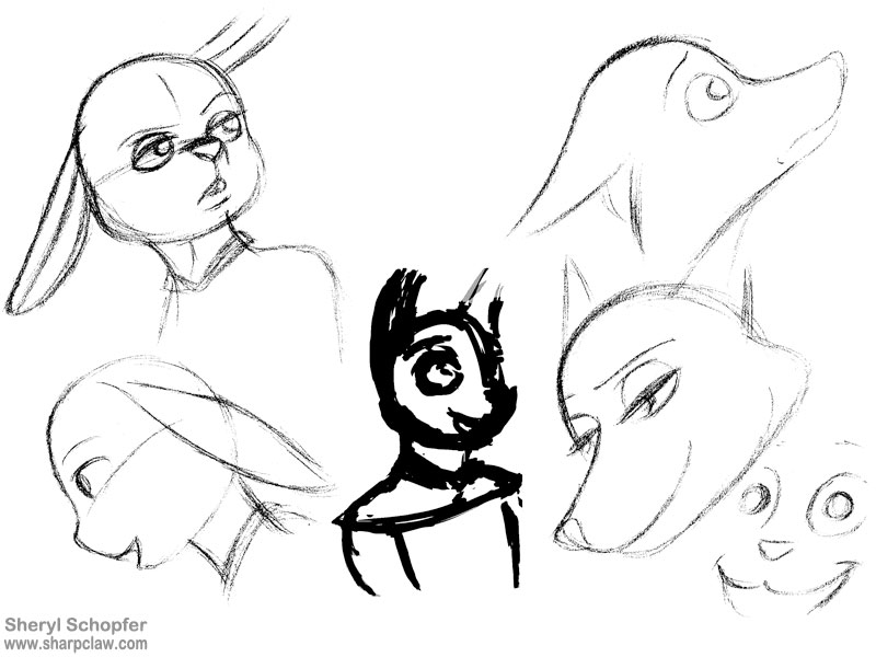 Fan Art: Judy And Nick Sketches
