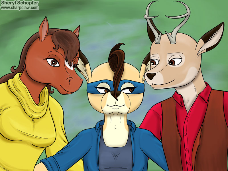 Deer Me Art: Trio