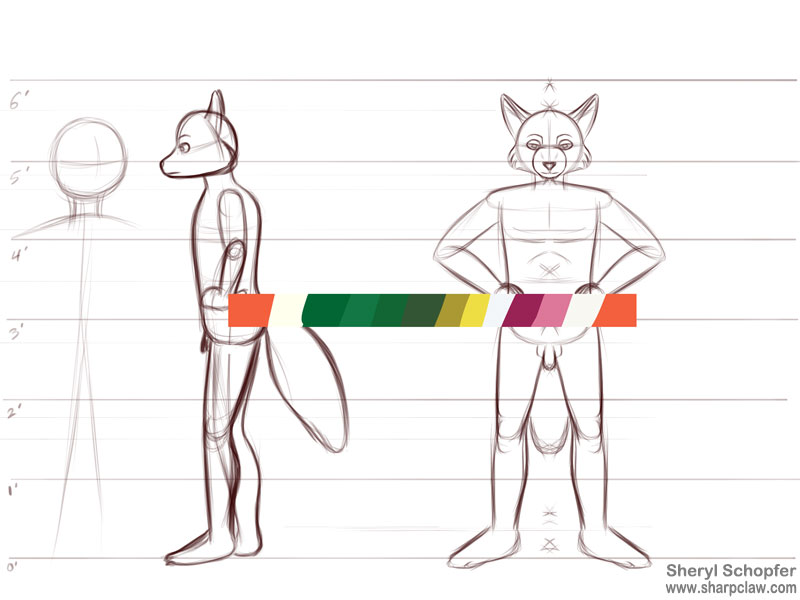 Sharpclaw Art: Incomplete Reference Chart for Alder WIP