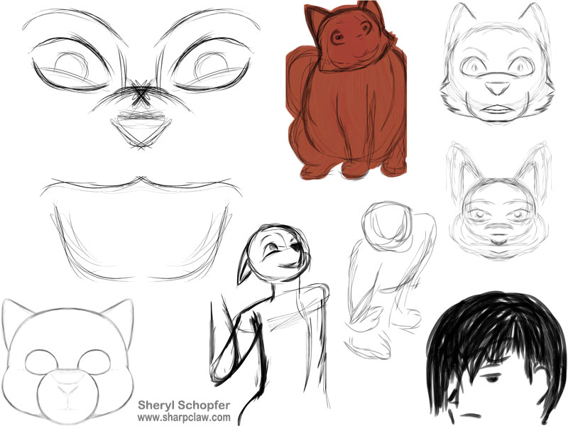 Miscellaneous Art: Cat Sketches