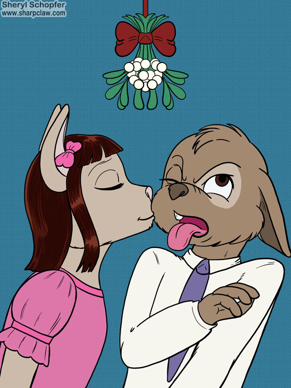 Deer Me Art: Under The Mistletoe