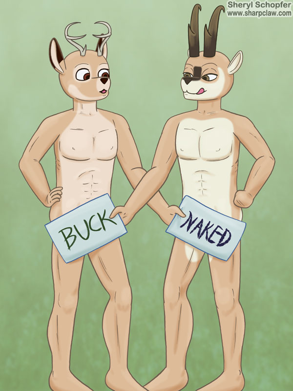 Deer Me Art: Thomas And Aaron: Buck Naked
