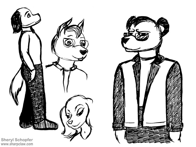Deer Me Art: Character Sketches