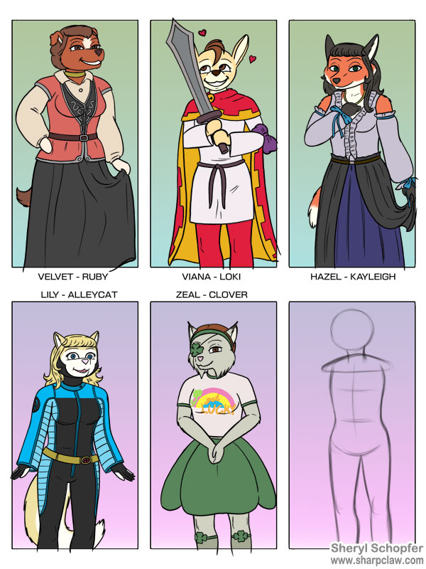 Deer Me Art: 5 O.C. Outfit Meme