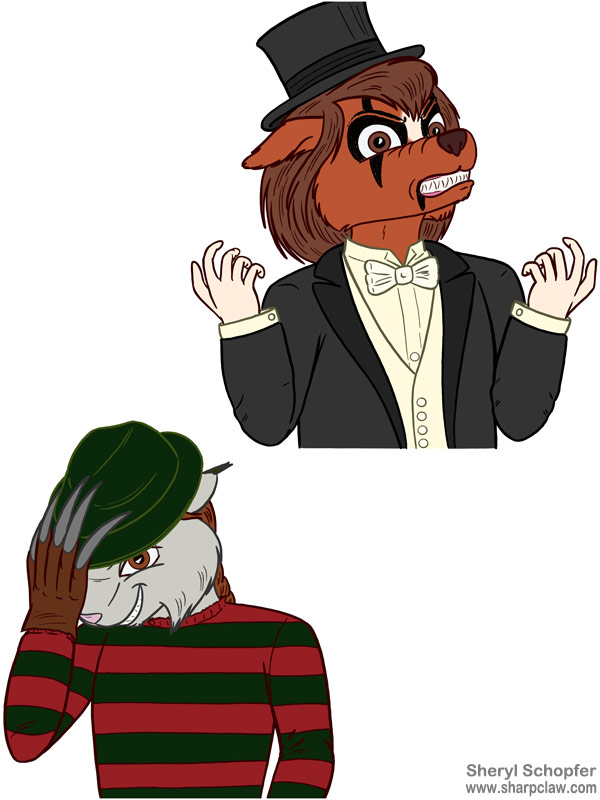 Deer Me Art: Alice Cooper Velvet And Freddy Krueger Zeal