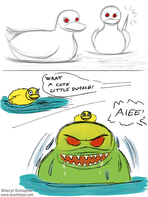 Miscellaneous Art: Scary Ducks