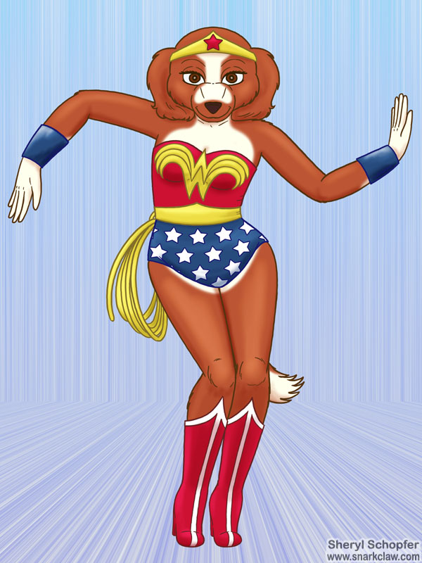 Sharpclaw Art: Heather As Wonder Woman