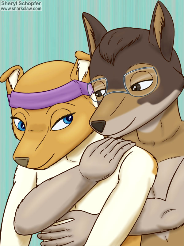 Deer Me Art: Lila And Everett - Hug