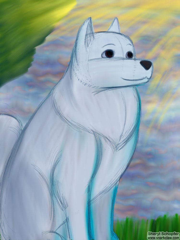 Miscellaneous Art: Dog in Sun